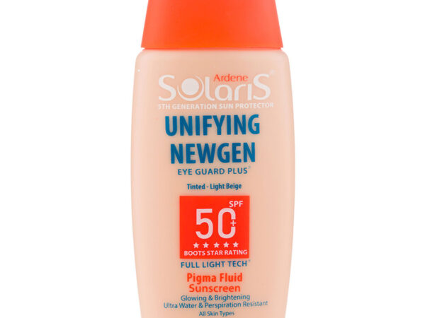 فلوئید ضد آفتاب روشن کننده انواع پوست بژ روشن +SPF 50 آردن سولاریس (75 میلی لیتری)