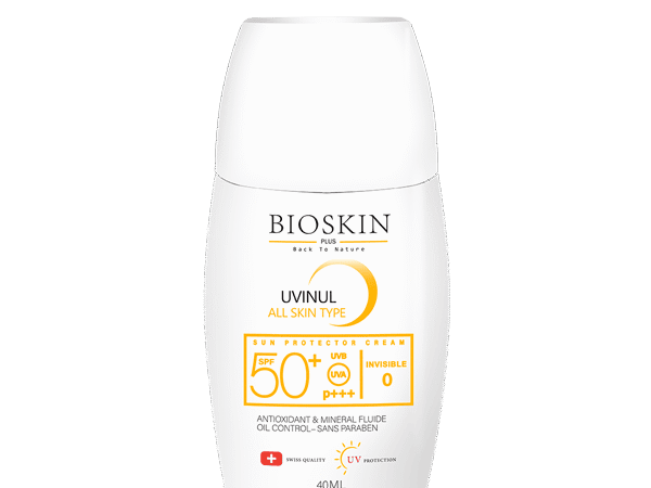ضد آفتاب SPF50 بی رنگ مناسب انواع پوست بایو اسکین پلاس