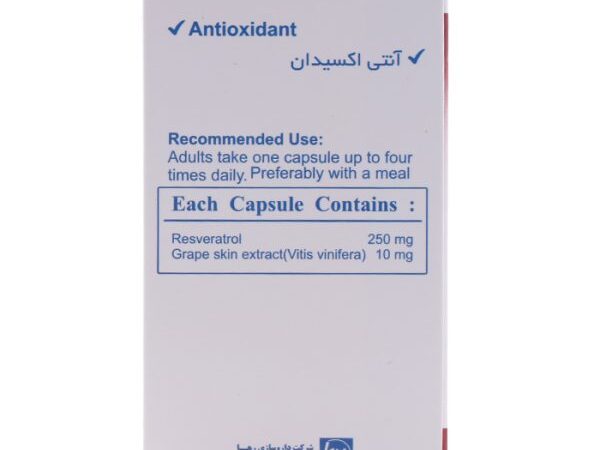 کپسول کوئترول رزوراترول 250 میلی گرم رها (60 عددی)