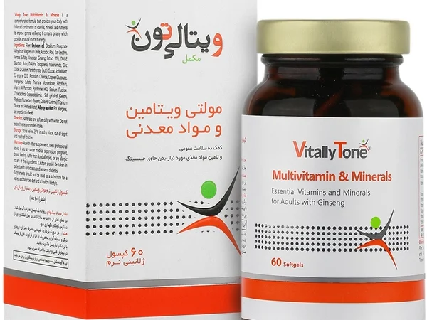 کپسول ژلاتینی نرم مولتی ویتامین و مینرال ویتالی تون | 60 عددی