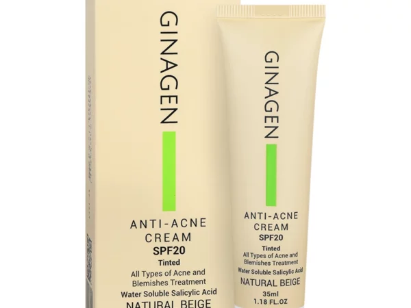 کرم ضد جوش رنگی نچرال بژ spf20 ژیناژن - 35 میلی لیتر