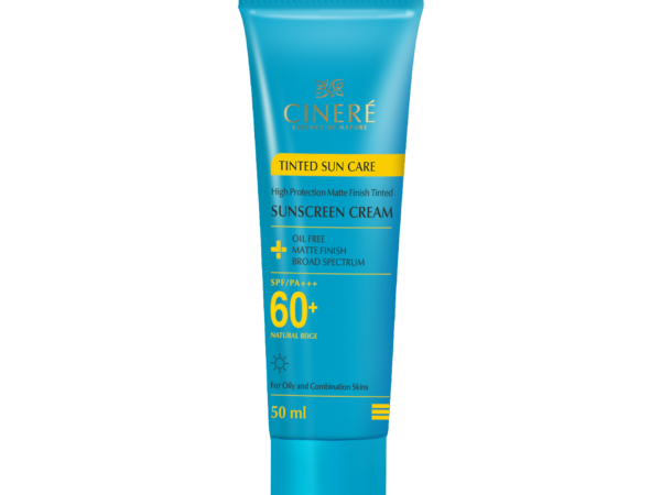 کرم ضد آفتاب رنگی SPF60 فاقد چربی سینره | 50 میلی لیتر