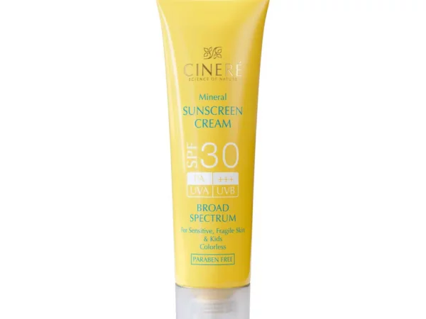 کرم ضدآفتاب مینرال SPF30 مناسب پوست‌ های حساس سینره | 50 میلی لیتر
