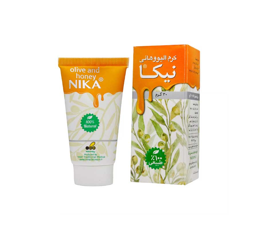 bin-olivehony-nika کرم ترمیم کننده نیکا مدل الیو و هانی(60گرم) - تصویر 1