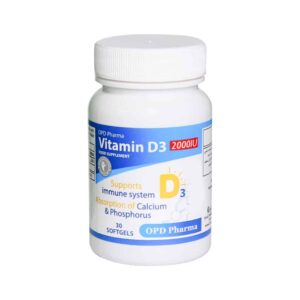 سافت ژل ویتامین D3 2000 واحد او پی دی فارما (30 عدد)