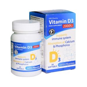 سافت ژل ویتامین D3 2000 واحد او پی دی فارما (30 عدد)