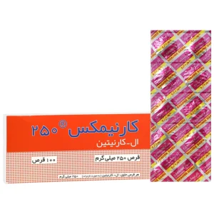 قرص کارنیمکس ال کارنیتین 250 میلی گرم شهر دارو (100 عدد)
