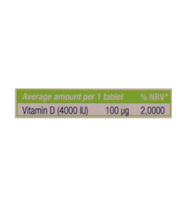 قرص ویتامین D3 4000 واحد یوروویتال (60 عدد)