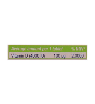 قرص ویتامین D3 4000 واحد یوروویتال (60 عدد)