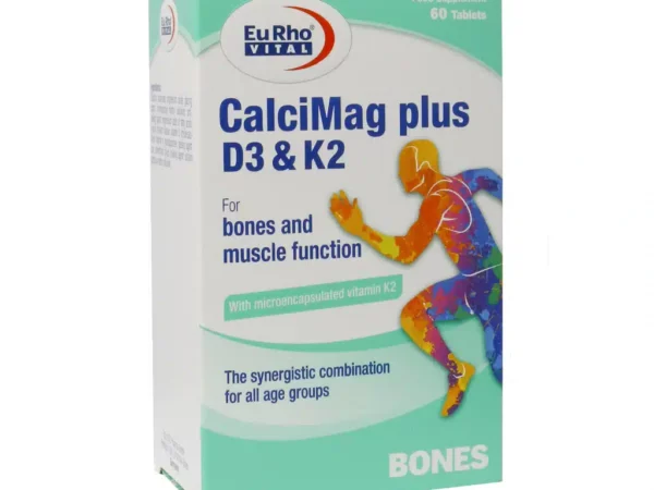 قرص کلسی مگ پلاس D3 و K2 یوروویتال - 60 عدد