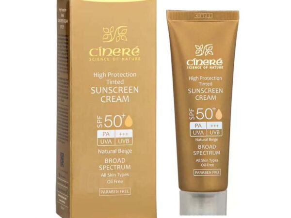 کرم ضد آفتاب رنگی SPF50 بژ طبیعی سینره | 50 میلی لیتر