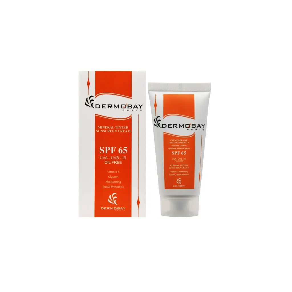 9474591 کرم ضد آفتاب مینرال فاقد چربی رنگی درموبای SPF 65 (50میلی لیتر) - تصویر 1