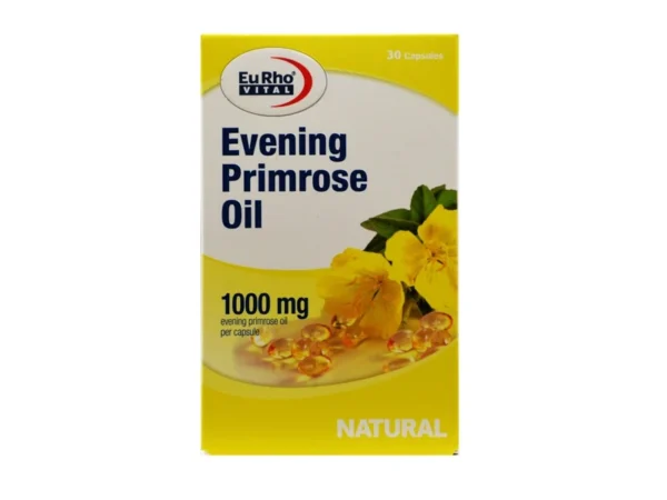 کپسول روغن گل مغربی یوروویتال 1000 میلی گرم (30 عدد)