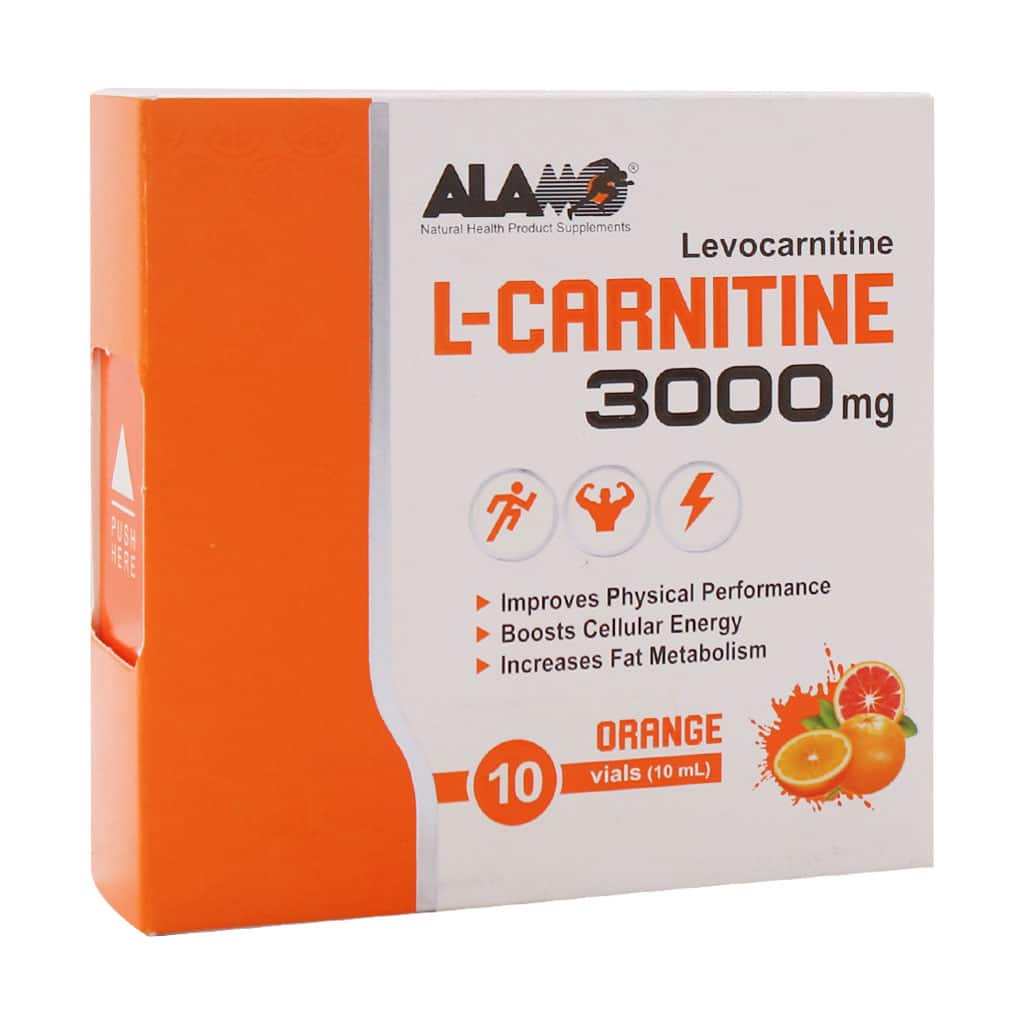 Alamo-L-Carnitine-3000-10-Vial ویال خوراکی ال کارنیتین 3000 آلامو | 10 عدد - Image 1