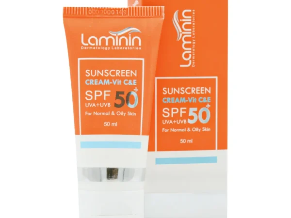 کرم ضد آفتاب SPF50 فاقد چربی لامینین مناسب پوست های چرب و معمولی (۵۰ میلی لیتر)