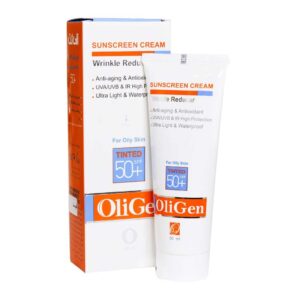 کرم ضدآفتاب رنگی پوست چرب SPF50 الی ژن (50 میلی لیتر)