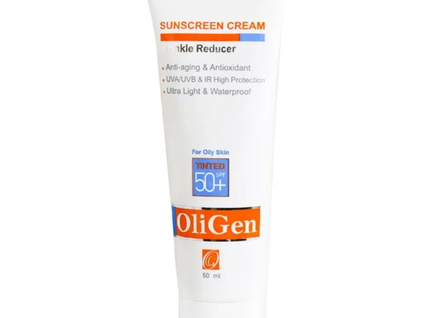 کرم ضدآفتاب رنگی پوست چرب SPF50 الی ژن (50 میلی لیتر)