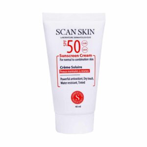 کرم ضد آفتاب SPF50 پوست نرمال تا مختلط اسکن اسکین (40 میلی لیتر)