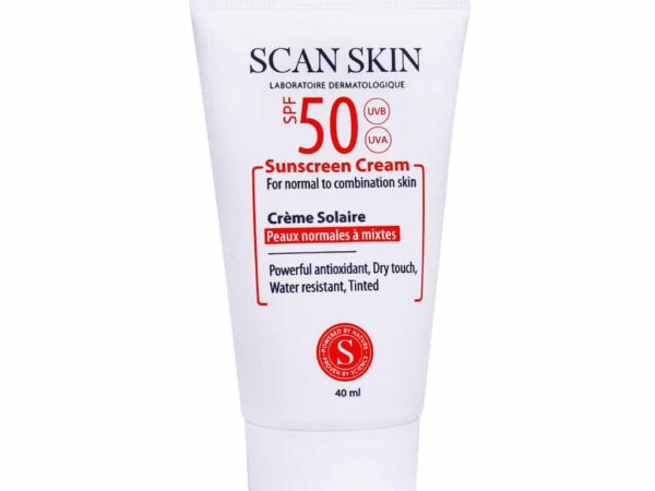 کرم ضد آفتاب SPF50 پوست نرمال تا مختلط اسکن اسکین (40 میلی لیتر)