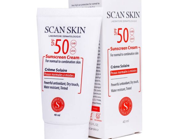 کرم ضد آفتاب SPF50 پوست نرمال تا مختلط اسکن اسکین (40 میلی لیتر)