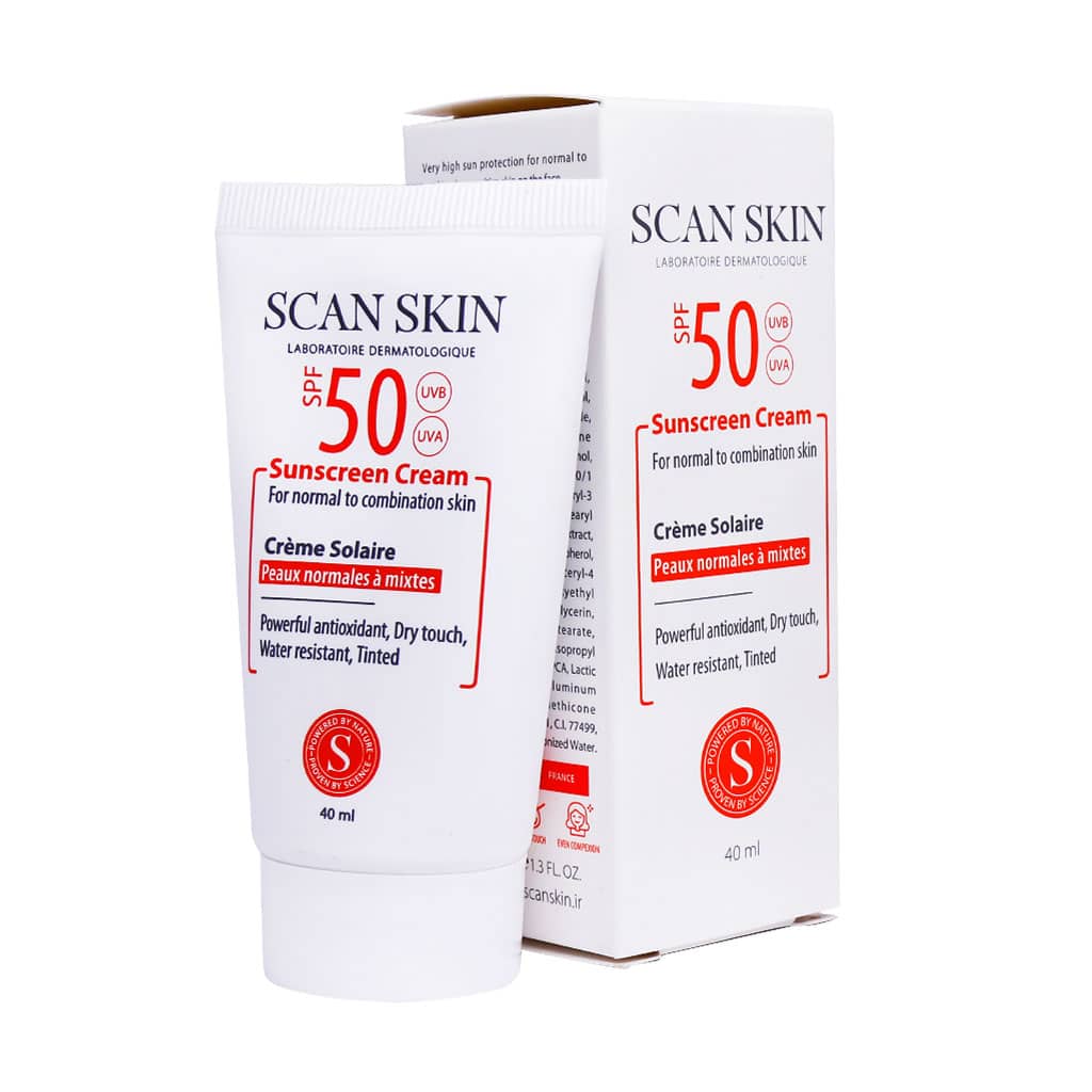 کرم ضد آفتاب-2 SPF50 پوست نرمال تا مختل کرم ضد آفتاب SPF50 پوست نرمال تا مختلط اسکن اسکین (40 میلی لیتر) - Image 1