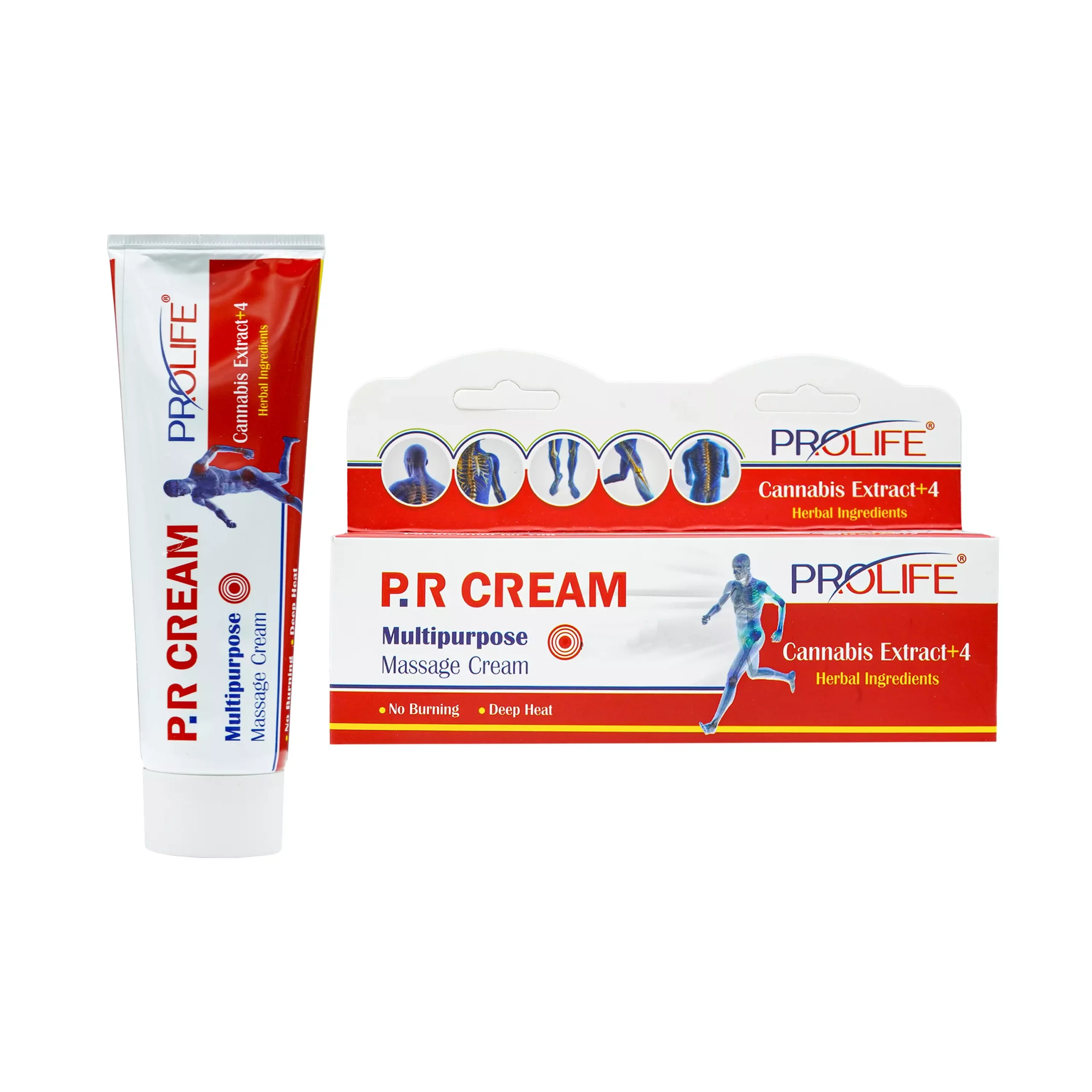 کرم ماساژ بدن پنج گیاه پی آر (PR) پرولایف پماد پی.ام ژل هات پرولایف - 85 میل لیتر - Image 1