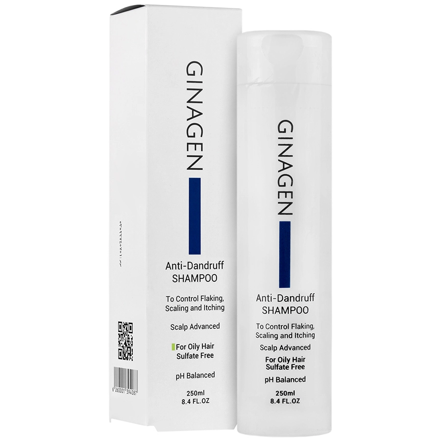 1153929709202471711 شامپو رفع شوره موهای چرب ژیناژن - 250 میلی لیتر - Image 1