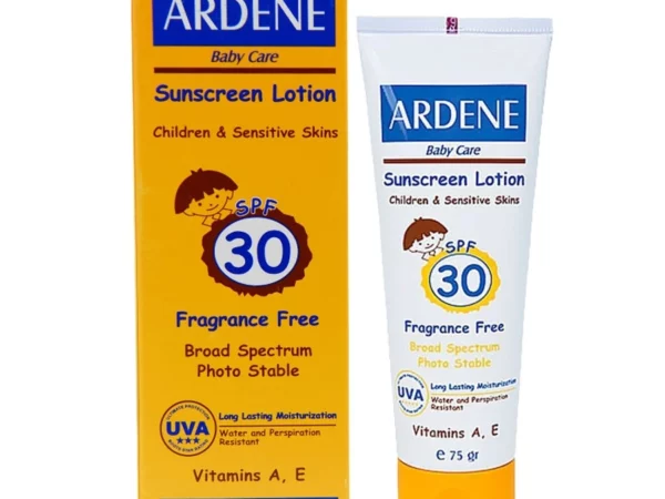لوسیون ضد آفتاب کودکان SPF30 مناسب پوست های حساس آردن  ۷۵ گرم