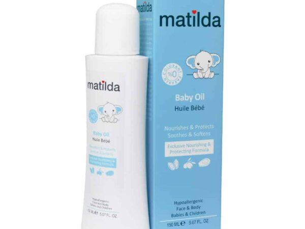 روغن مرطوب کننده و نرم کننده پوست کودک ماتیلدا – 150 میلی لیتر