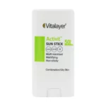 با ضد آفتاب استیکی SPF50 ویتالیر، بدون نگرانی از آفتاب، بیرون برو! این محصول سبک، بی‌رنگ و ضد آب، پوستت رو در برابر اشعه‌های مضر محافظت می‌کنه و برای استفاده سریع و راحت در هر موقعیتی طراحی شده—از باشگاه تا کوهستان.