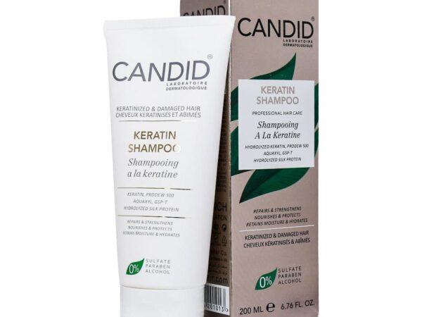شامپو کراتینه مناسب مو کراتینه و آسیب دیده کاندید | 200 میلی لیتر