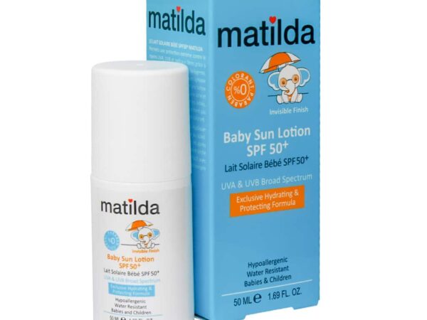 لوسیون رولی ضد آفتاب کودک SPF50 ماتیلدا – 50 میلی لیتر