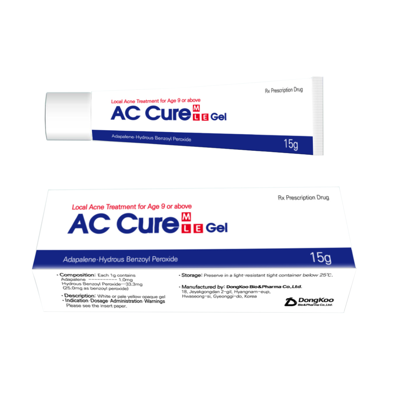 ac-cure ژل آداپالن + بنزوئیل پروکساید ای سی کیور - 15 گرم - Image 1