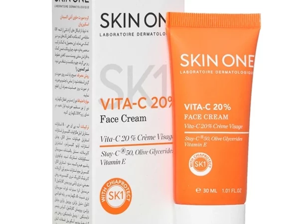 کرم صورت حاوی آنتی اکسیدان ویتامین سی 20 درصد اسکین وان | 30 میلی لیتر