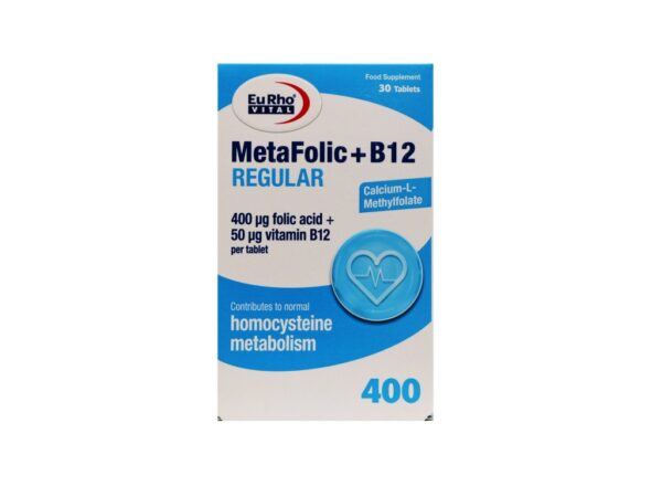 قرص متافولیک + ب 12 رگولار یوروویتال - 30 عدد