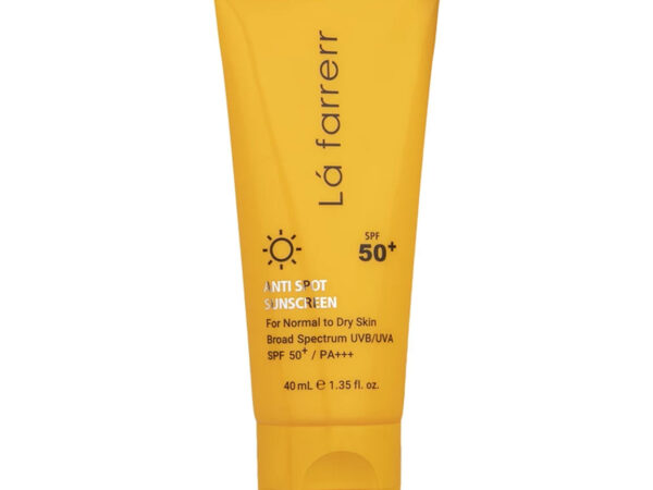 کرم ضد آفتاب و ضدلک بی‌ رنگ مدل SPF50 مناسب پوست‌ های خشک و معمولی لافارر | 40 میلی‌ لیتر