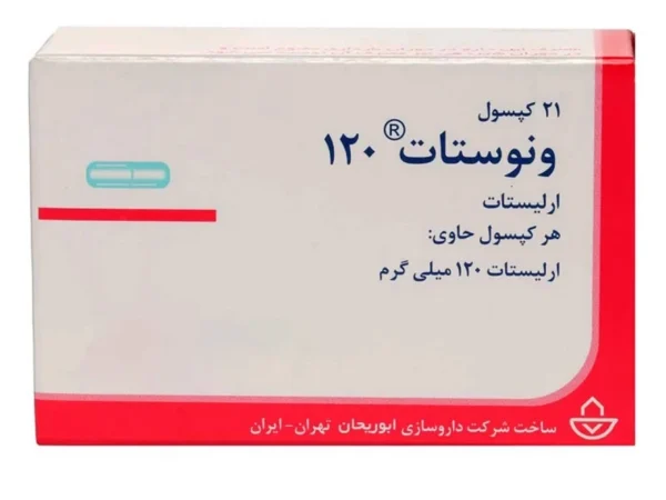 کپسول اورلیستات 120 میلی گرم ونوستات | 21 عددی