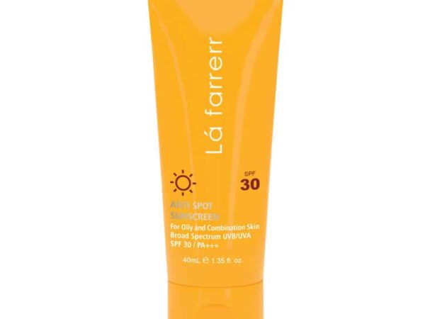 کرم ضد آفتاب SPF30 پوست چرب ضد لک و بدون رنگ لافارر | 40 میلی لیتر