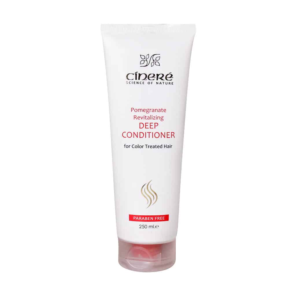 Cinere-Pomegranate-Revitalizing-Deep-Conditioner-For-Colour-Treated-Hair-250-ml لوسیون نرم کننده عمیق موی رنگ شده سینره | ۲۵۰ میلی لیتر - Image 1