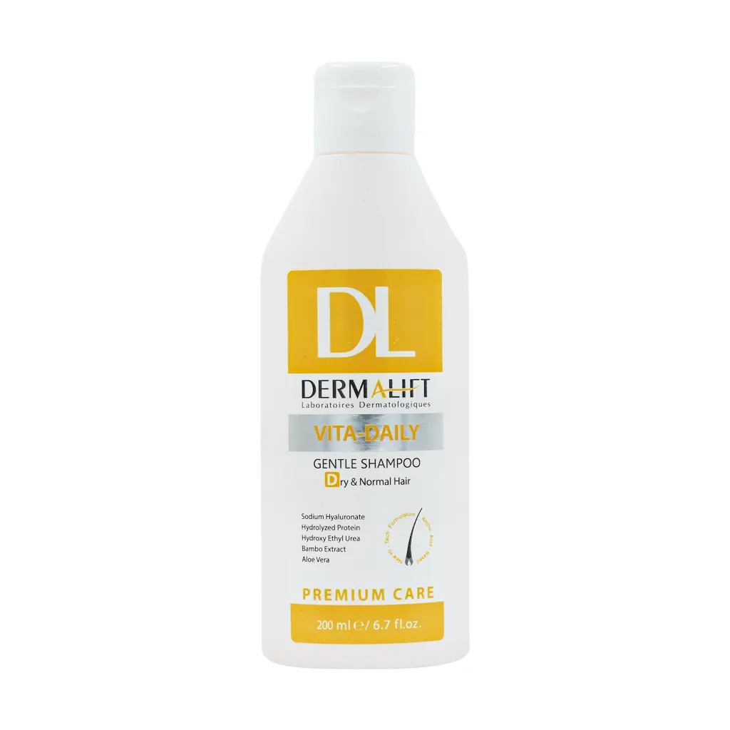 Derma-lift-Vita-Daily-hair-Shampoo-200-ml شامپو ملایم روزانه مناسب موهای خشک و معمولی درمالیفت - 200 میلی لیتری - تصویر 1