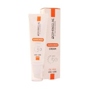 کرم ضد آفتاب SPF50 مناسب انواع پوست درم انجلین (50 میلی لیتر)