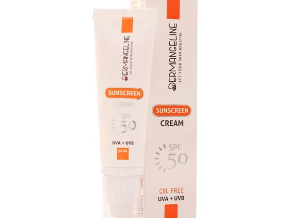 کرم ضد آفتاب SPF50 مناسب انواع پوست درم انجلین (50 میلی لیتر)