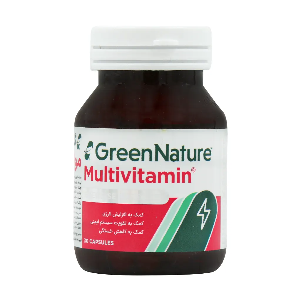 Green-Nature-Multi-Vitamin-30-Caps کپسول مولتی ویتامین گرین نیچر - 30 عدد - Image 1