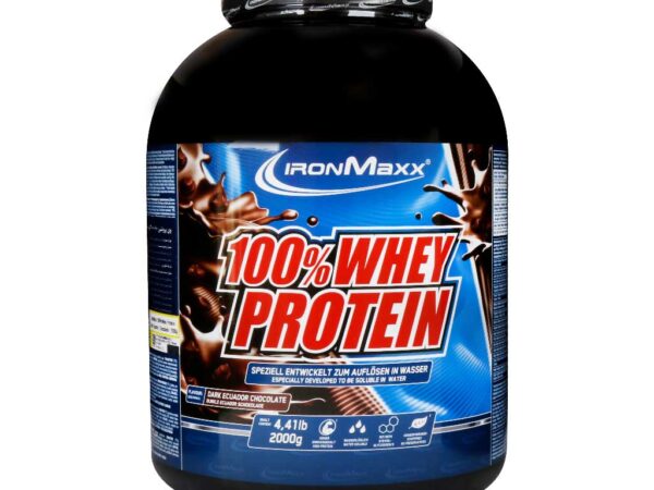 پودر پروتئین وی 100% شکلات تلخ آیرون مکس - 2000 گرم