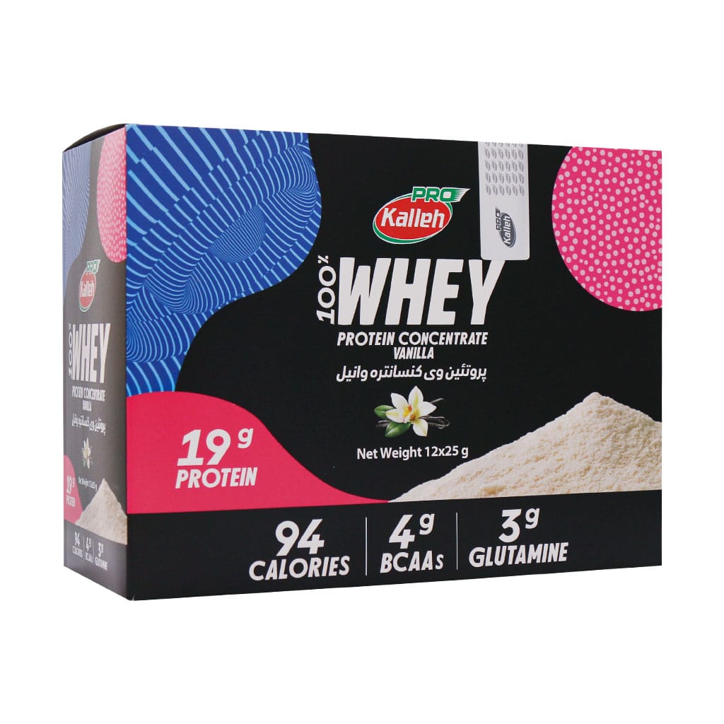Kalleh-Pro-Whey-Protein-Cocentrate-12-Sachets-Vanila ساشه پروتئین وی پرو وانیلی کاله | 12 عددی - Image 1
