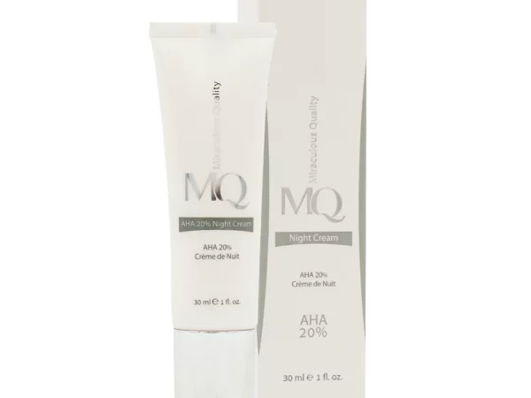 کرم شب لایه بردار AHA 20 درصد ام کیو | 30 میلی لیتر
