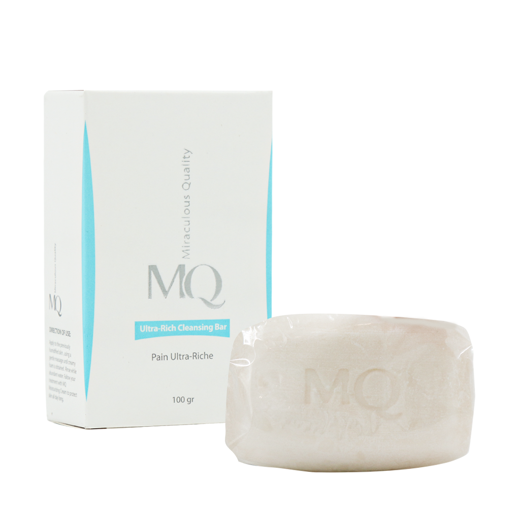 MQ-Ultra-Rich-Cleansing-Bar پن پاک کننده اولترا ریچ مناسب پوست خشک ام کیو | 100 گرمی - Image 1