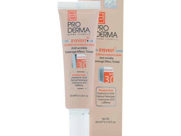 کرم ضد چروک رنگی چشم SPF30 پرودرما | ۲۰ میلی لیتر
