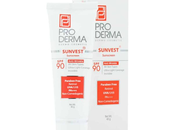 کرم ضد آفتاب و ضد چروک SPF90 فاقد رنگ پرودرما | 40 میلی لیتر