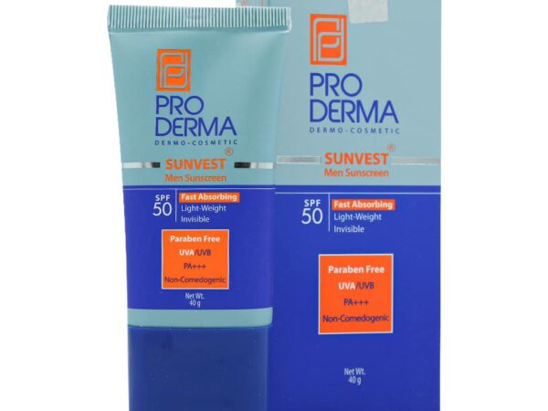 کرم ضد آفتاب فاقد چربی آقایان SPF50 پرودرما | 40 میلی لیتر